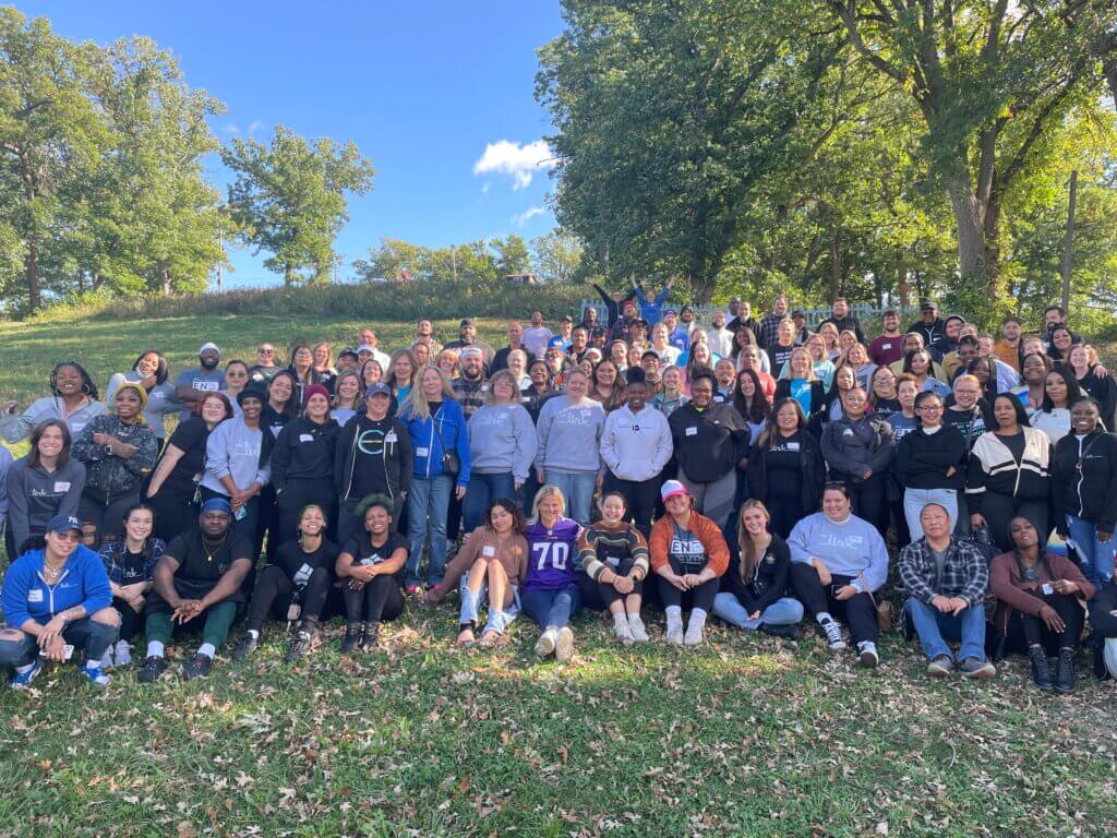 Large group photo of Link staff