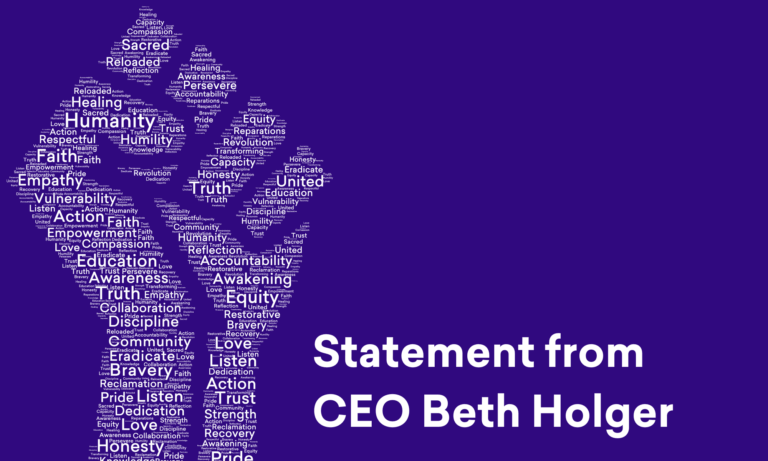 Statement from CEO Beth Holger