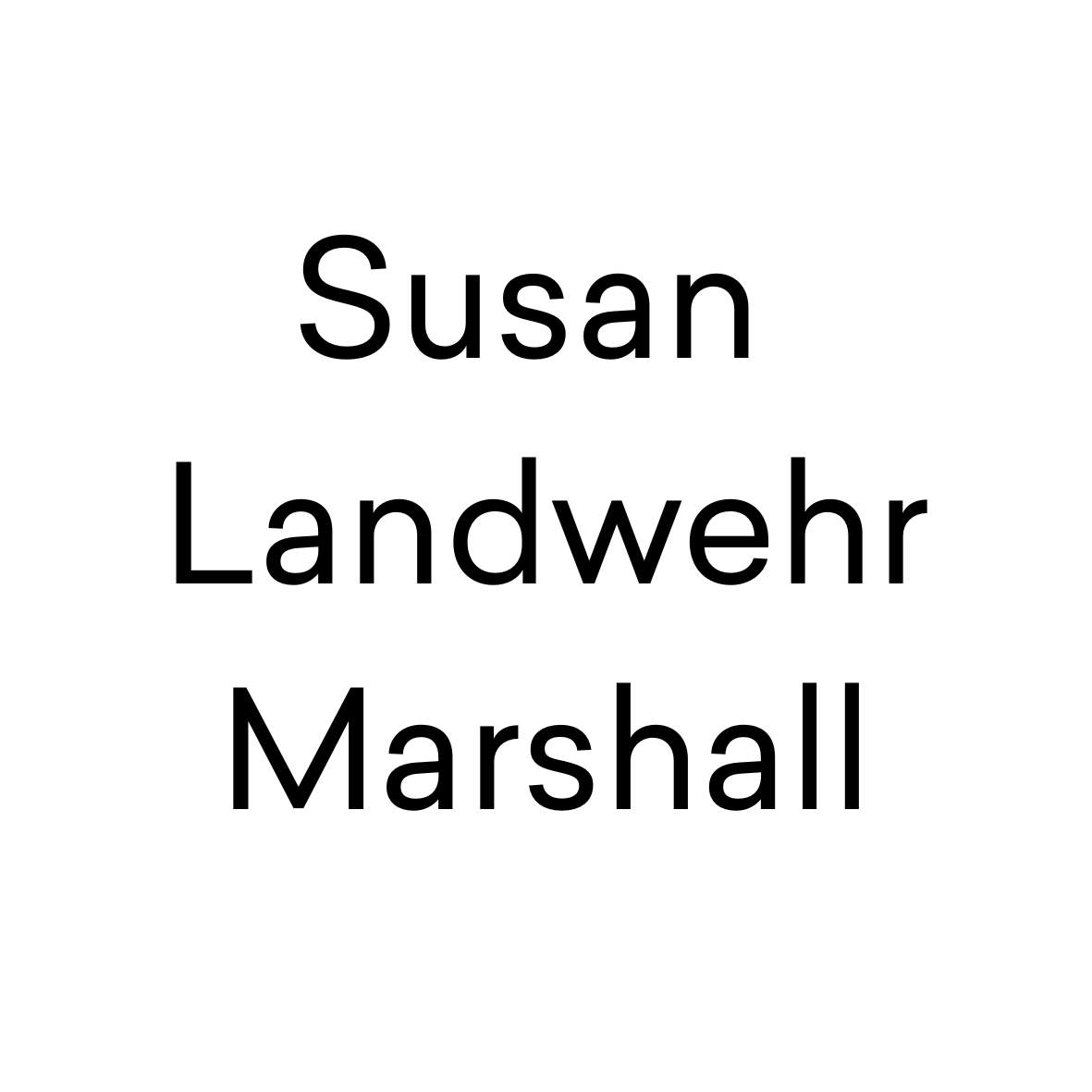Susan Landwehr Marshall